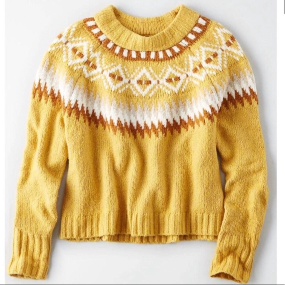 American Eagle Fair Isle Sweater S